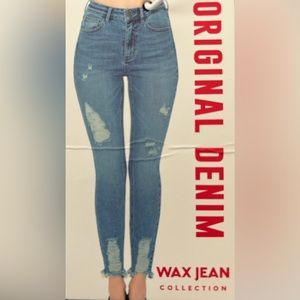 Wax High Rise Skinny Jeans